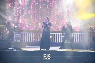 Concierto de la cantante grancanario Cristina Ramos en la plaza de San Juan/Francisco Javier Santana./Francisco Javier Santana.